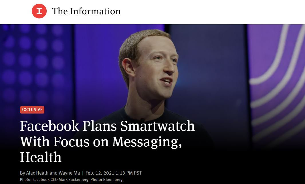 Facebook、スマートウォッチを来年発売か──米報道