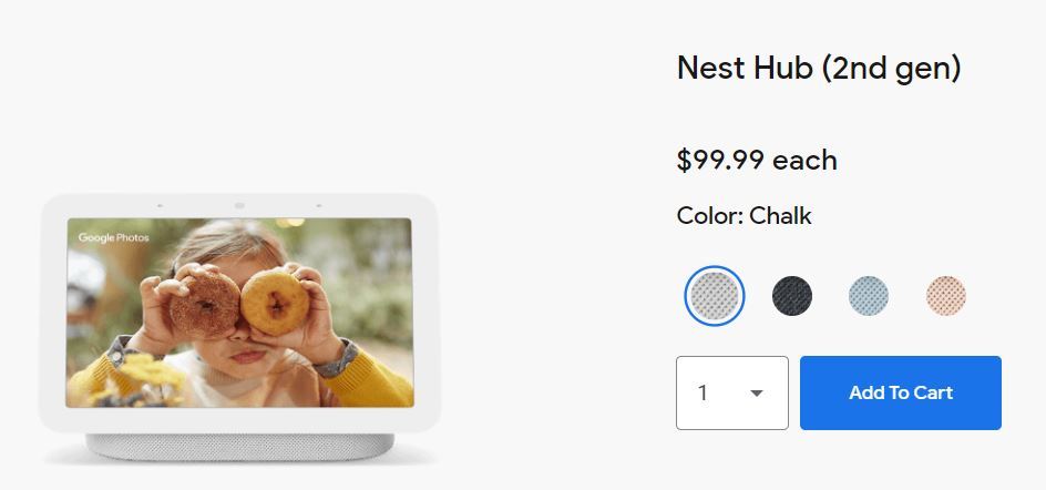 Google、スマートディスプレイ「Nest Hub」第2世代を100ドルで　「Soli」での睡眠サポート付き