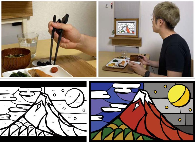 「塗り絵」で食事の質を向上　奈良先端大「eat2pic」開発
