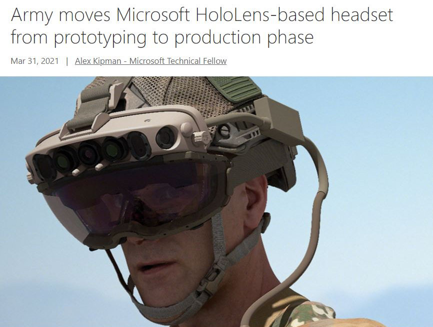 Microsoft、「HoloLens 2」ベースの「IVAS」12万台を米陸軍に納入する約219億ドルの契約獲得