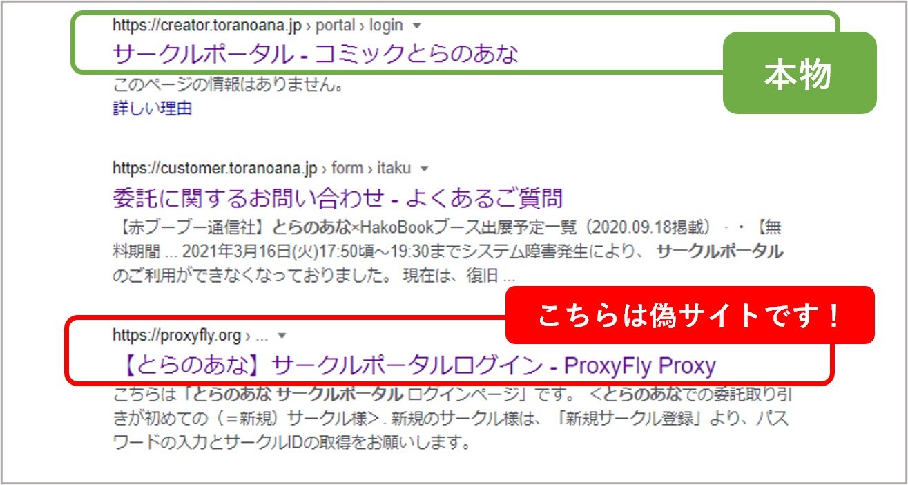 とらのあなの偽サイトに注意 Google検索の上位に Itmedia News