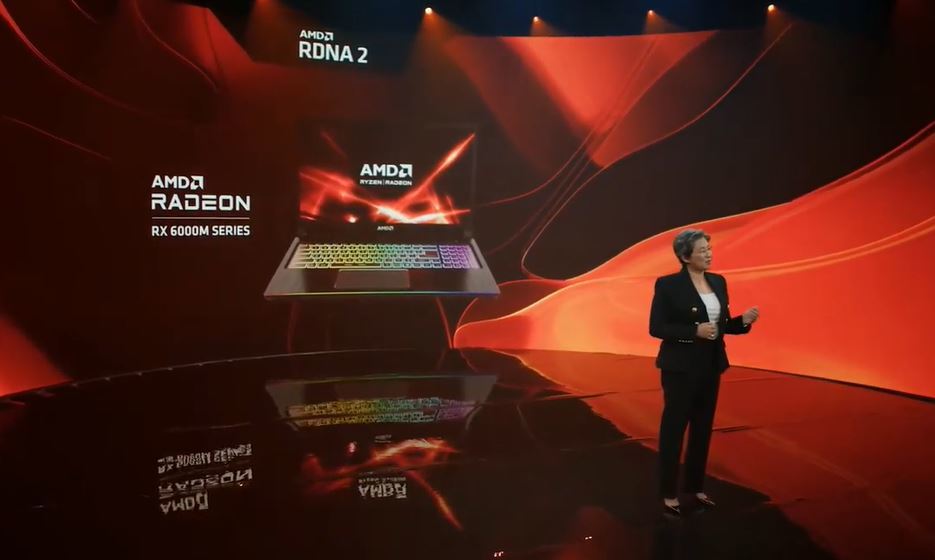 AMD、ゲーミングノート向けGPU「Radeon RX 6000M」シリーズ発表