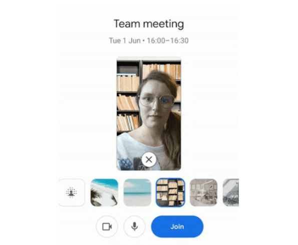 Android版Google Meet、背景ぼかしやバーチャル背景が使えるように