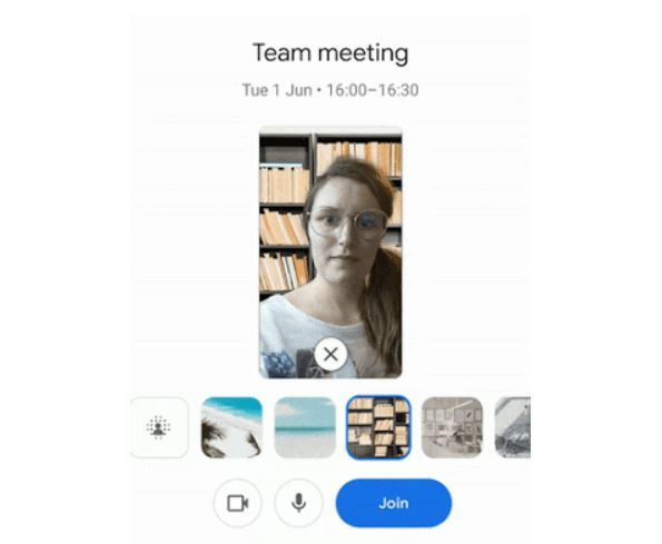 Android版Google Meet、背景ぼかしやバーチャル背景が使えるように 