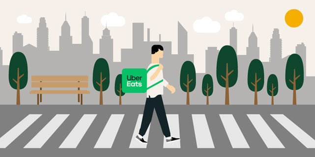 Uber Eats、徒歩での配達OKに 東京23区で試験導入 - ITmedia NEWS