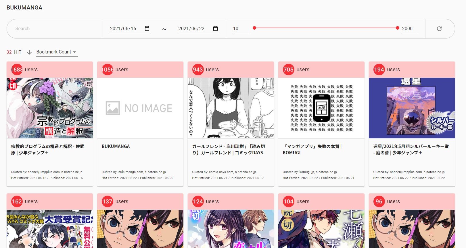 はてブ で人気になったwebマンガを集めた個人サイト はてブはwebマンガ探しに有用 の声に着想 Itmedia News