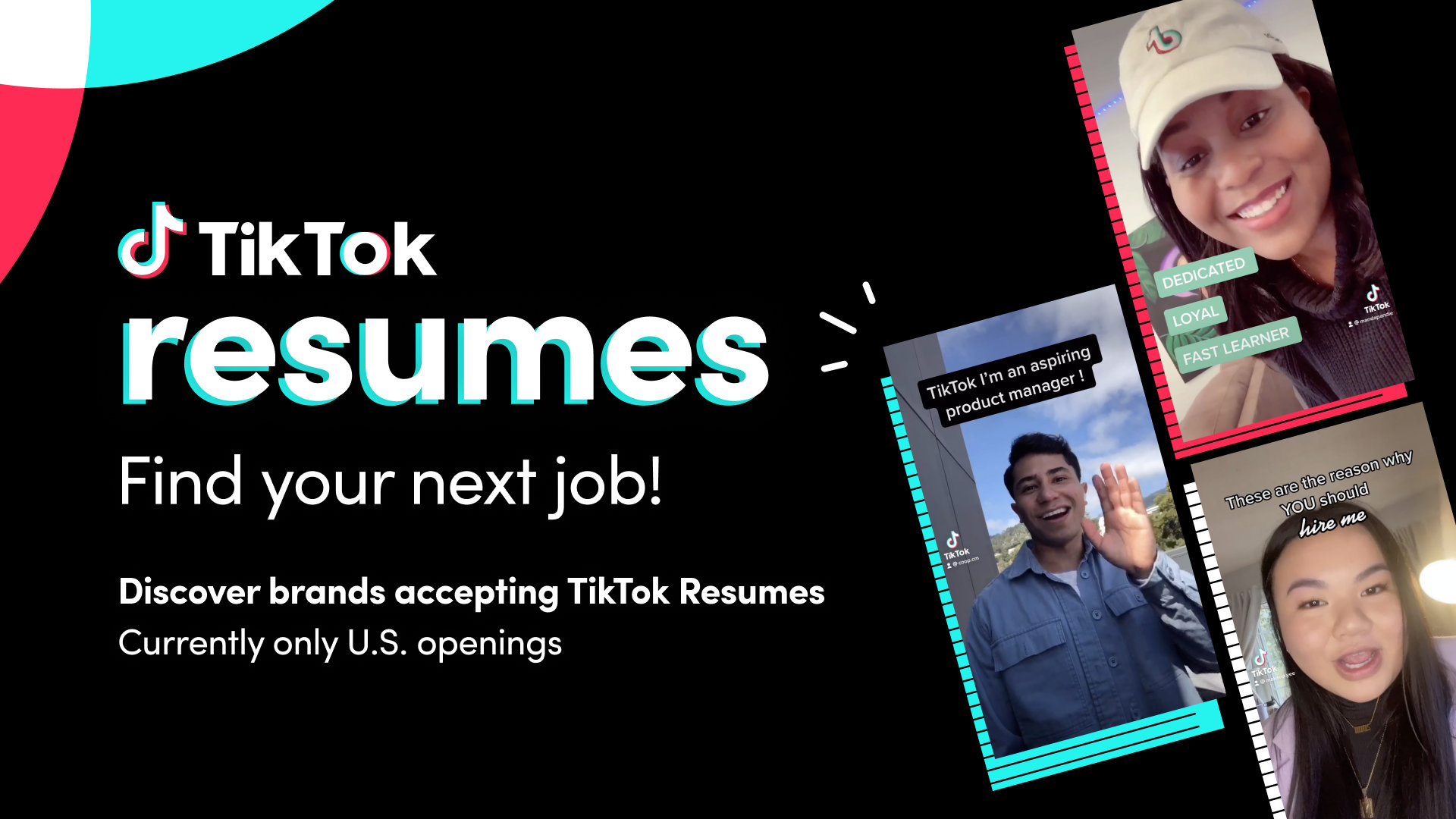 TikTok、求人・求職サービス「Resumes」のテストを米国で開始