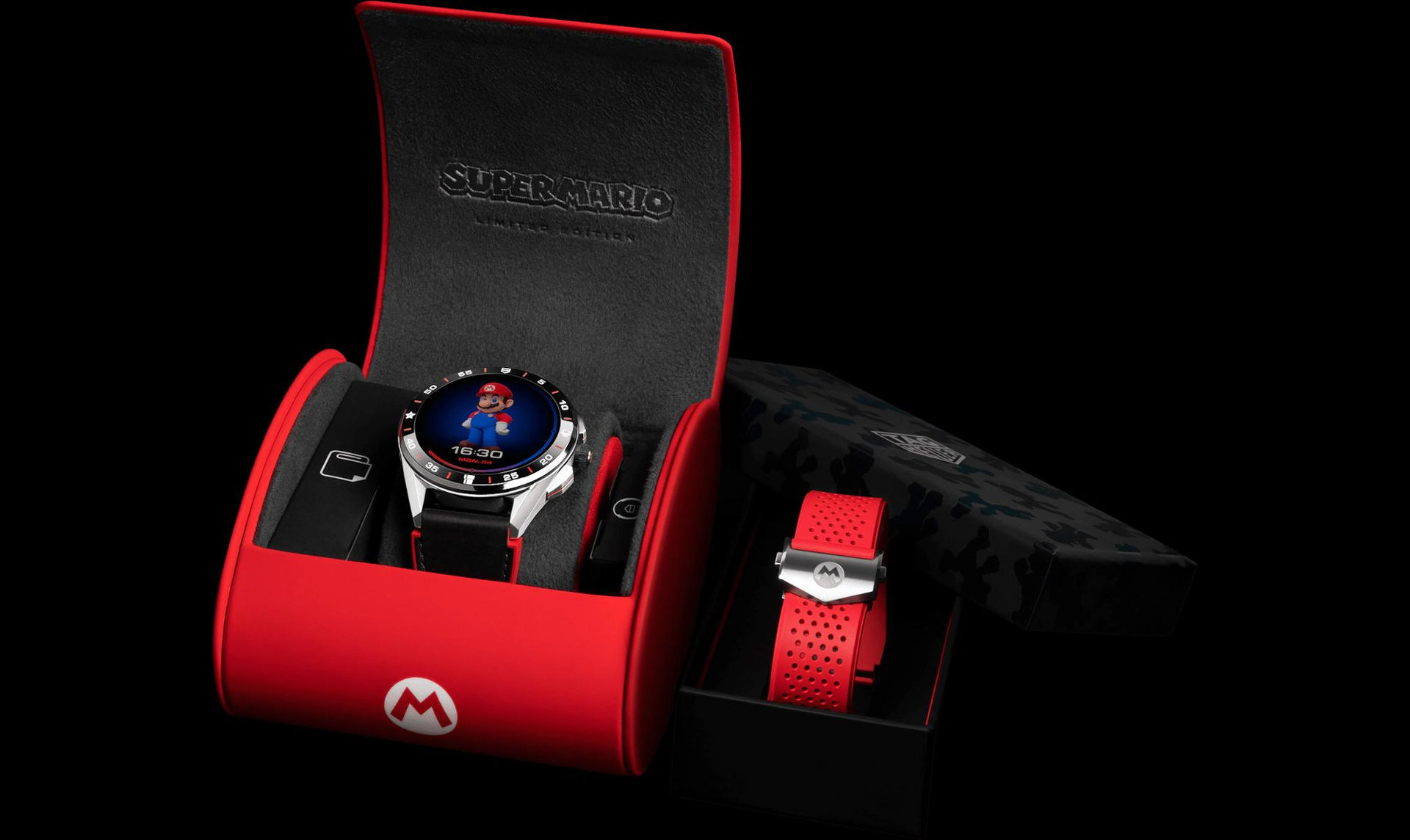 タグ・ホイヤー×スーパーマリオのコラボ時計は「Wear OS」搭載で25万8000円