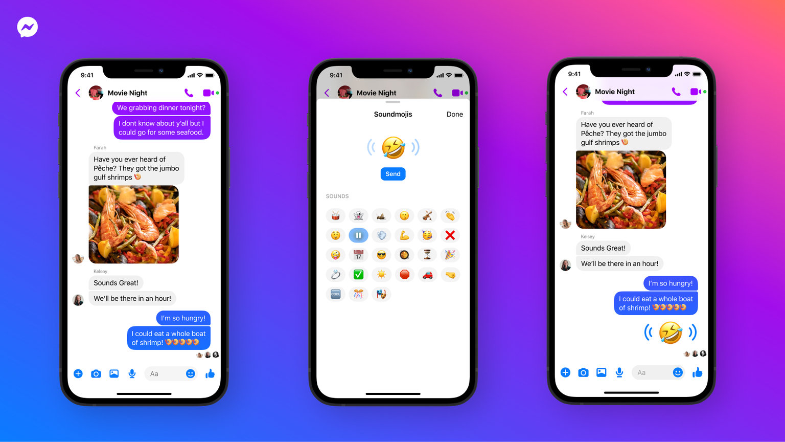 Facebook、サウンド付き絵文字「Soundmojis」をMessengerに追加