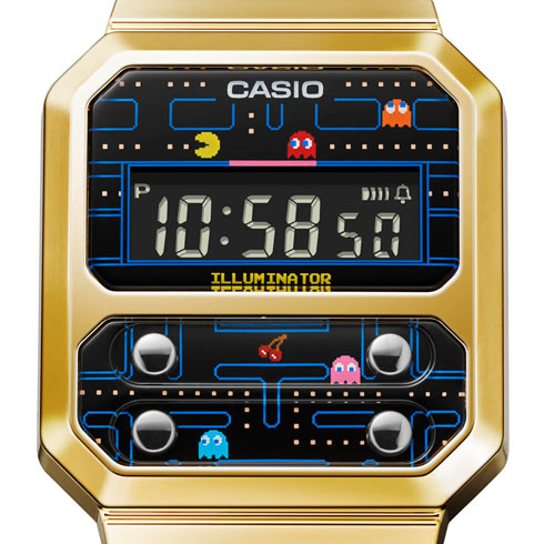 パックマン」デザインの腕時計、カシオが発売 「ともに誕生から40年を