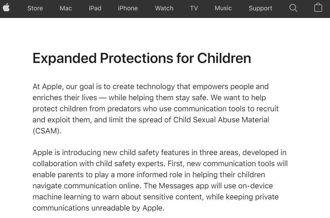 物議をかもすiPhone内の“児童ポルノ画像検知”にAppleがFAQ公開　「メッセージは見ない」「他の写真は検知しない」