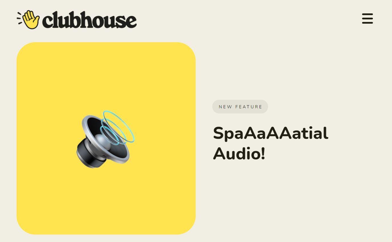 Clubhouse、空間オーディオサポートで臨場感アップ　まずはiOSで