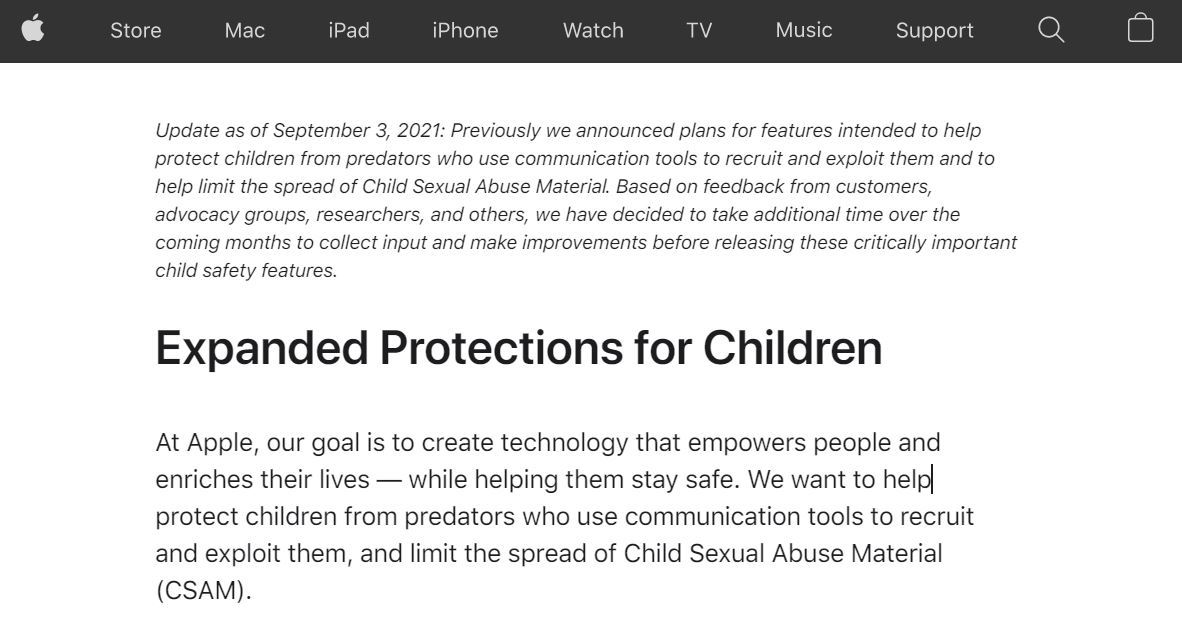 Apple、児童ポルノ検知機能追加を延期　プライバシー抗議受け