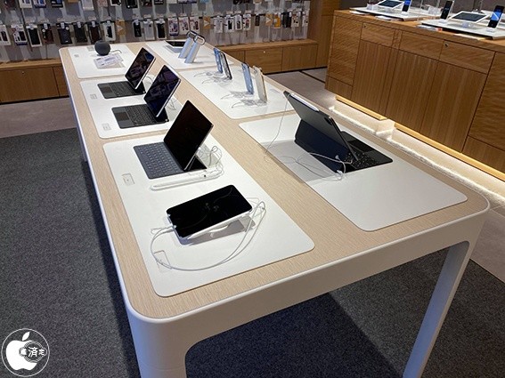 KDDIのGINZA 456にApple製品展示専用スペース 新しいApple Shop用什器