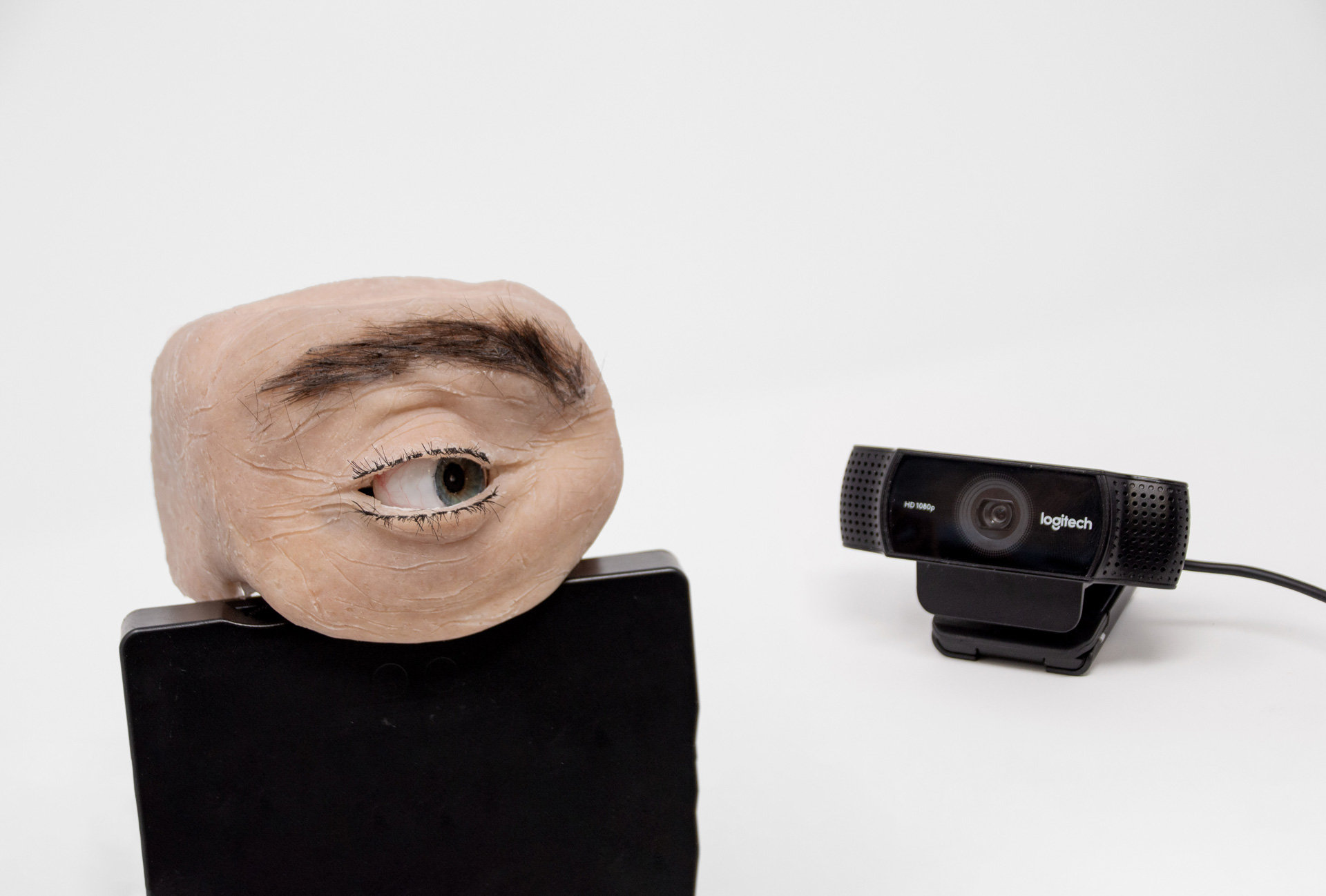 人間の目にしか見えないリアルすぎるWebカム「Eyecam」　まばたきしながら撮影