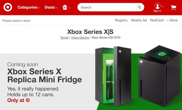 Microsoft、「Xbox Series X」そっくりなミニ冷蔵庫を100ドルで今冬