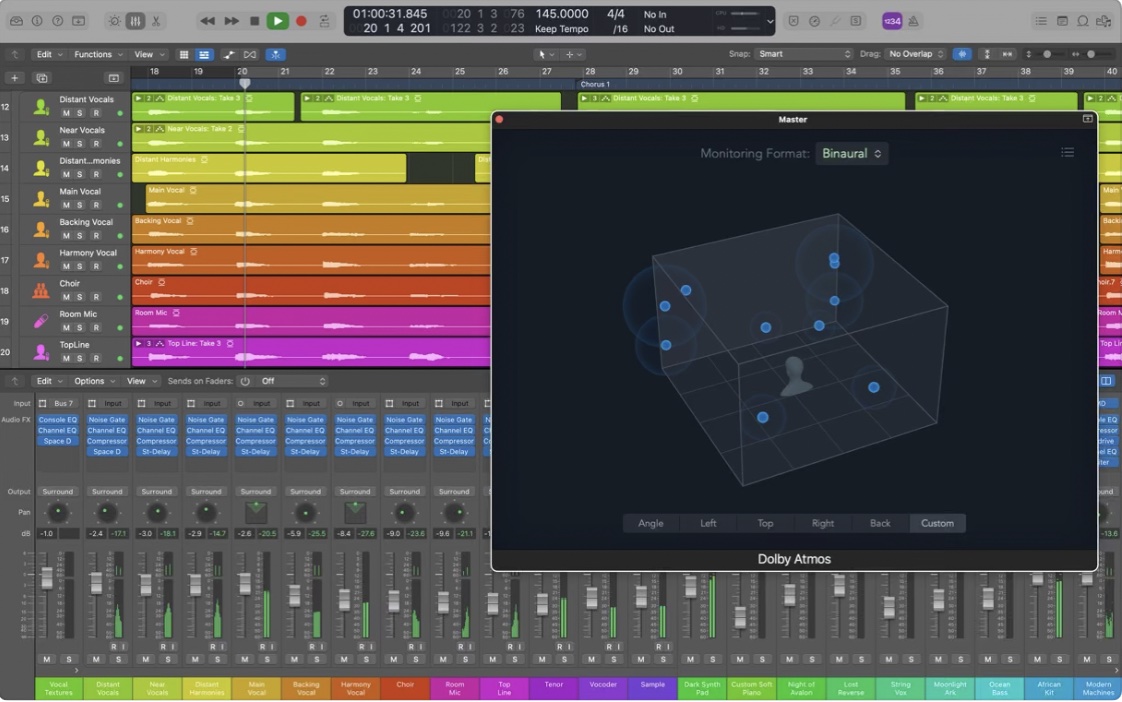 Apple「Logic Pro」が空間オーディオミックスに対応 Dolby Atmosプラグインを統合 ITmedia NEWS