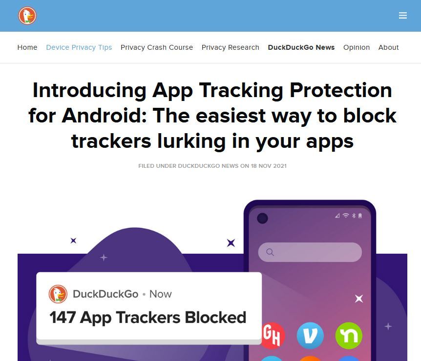 Duckduckgo サードパーティによるトラッキングをブロックする機能をandroidでb提供 Itmedia News