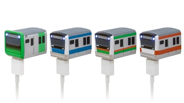 山手線・中央線・京浜東北線・湘南新宿ライン車両型のUSB AC充電器