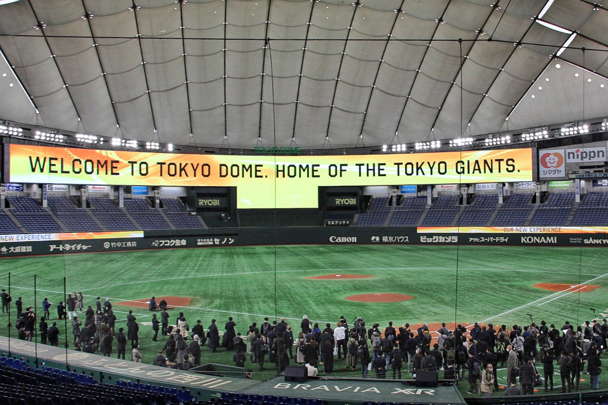 東京ドームに幅125mの巨大ビジョン登場 完全キャッシュレスに“顔パス
