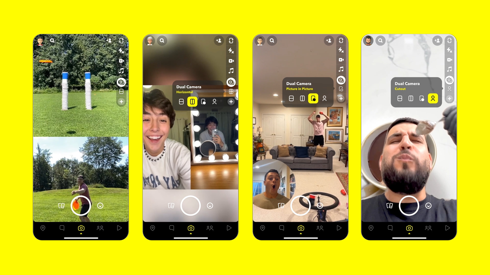 Snapchatに前後カメラの画像 映像を同時撮影する機能追加 まずはiphoneに Itmedia News