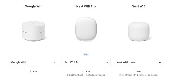 Google、「Wi-Fi 6E」対応メッシュルーター、Nestシリーズの有線