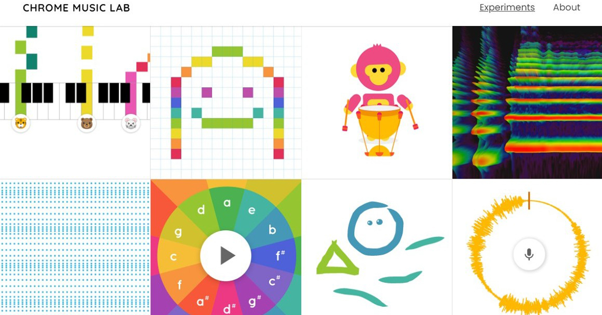 芸術の秋に音楽で遊ぼう！ 太鼓を鳴らすサルから、シンセサイザーの原理までブラウザで楽しめる「Chrome Music Lab」：遊んで