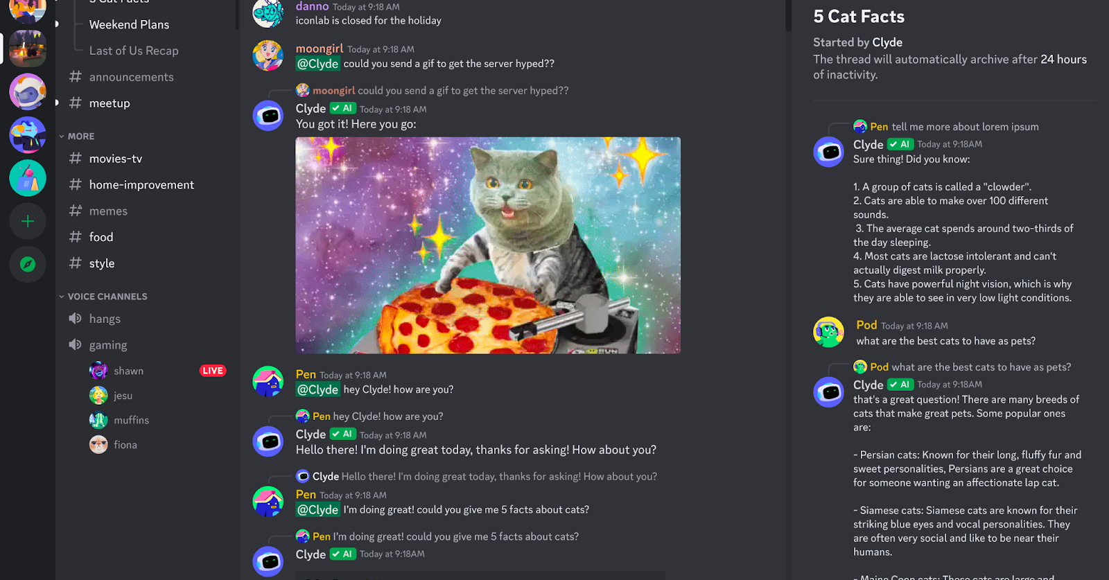 Discord、ChatGPTと同じ技術採用のチャットbot「Clyde」や会話要約機能などを発表 - ITmedia NEWS