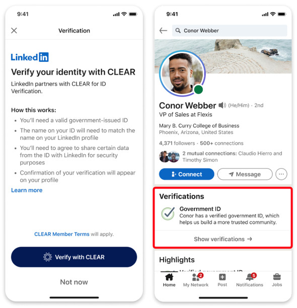 linkedin バッジ 追加