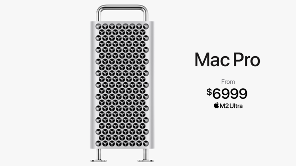 新型「Mac Pro」発表 6999ドルから 「M2 Ultra」チップ搭載、PCI ...