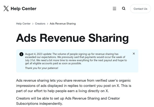  revenue sharing