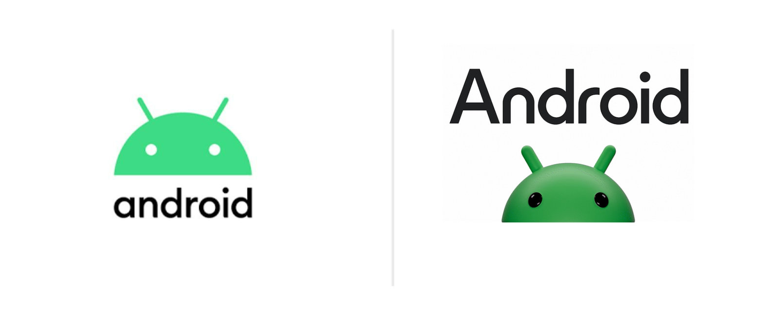 Google、Androidのロゴを4年ぶりに変更 ドロイドくんは立体的に ...