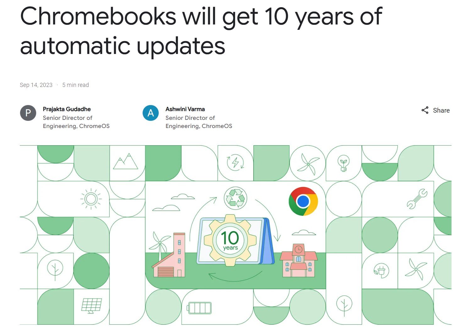 Google、Chromebookの自動ソフトウェア更新を10年に - ITmedia NEWS