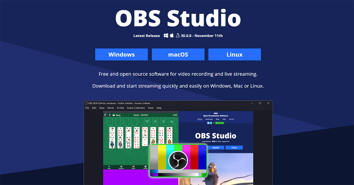 配信ツール「OBS Studio 30.0」正式リリース　低遅延配信「WHIP」に対応　セーフモードなども追加