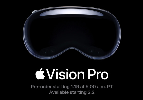 【IT】AppleのMRヘッドセット「Vision Pro」、米国で2月2日発売　度付きレンズは＋248ドル