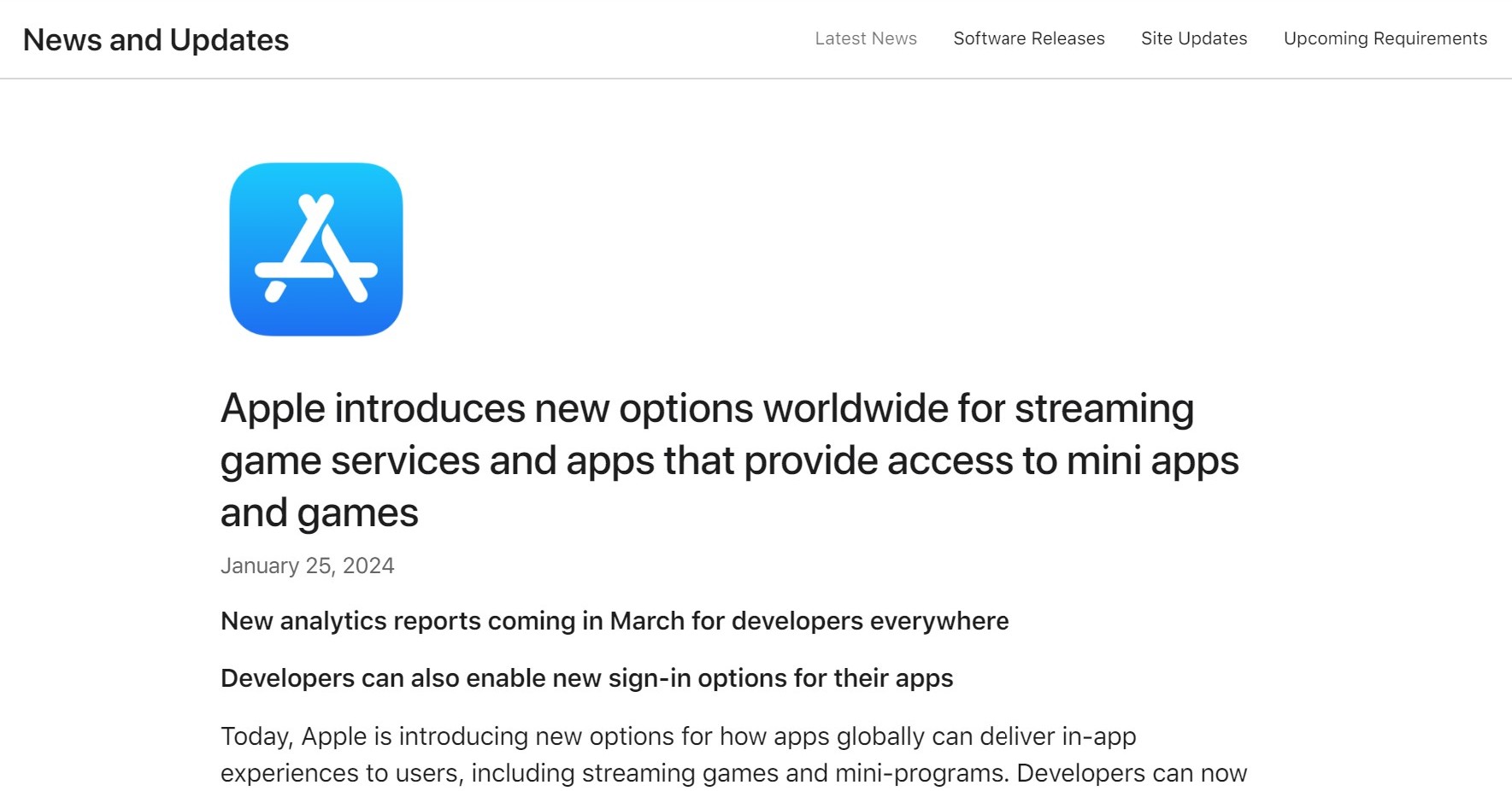  Apple、世界中のApp Storeでゲームストリーミングアプリを許可