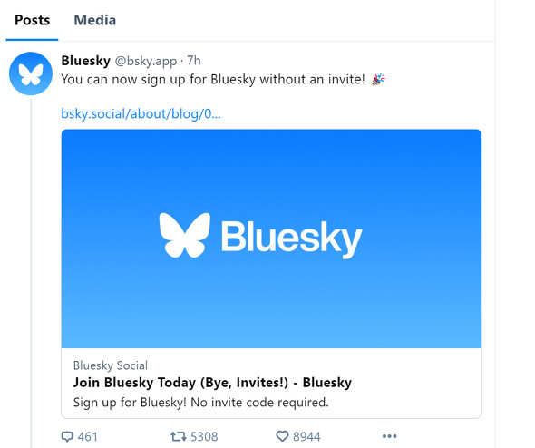 Bluesky、招待制終了で誰でも参加可能に 「フェデレーション」も間もなく可能に - ITmedia NEWS