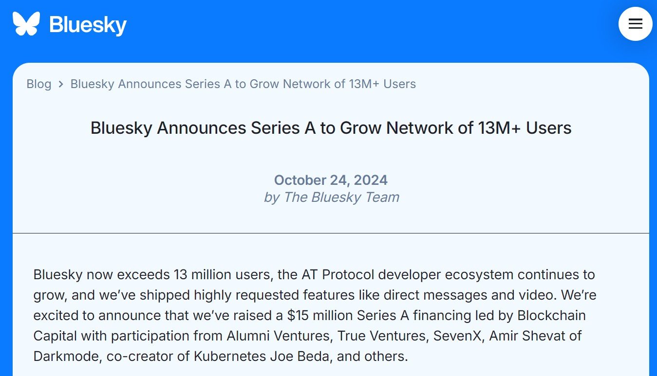 Bluesky、1500万ドル調達 追加機能が使えるサブスクプラン開発中 - ITmedia NEWS