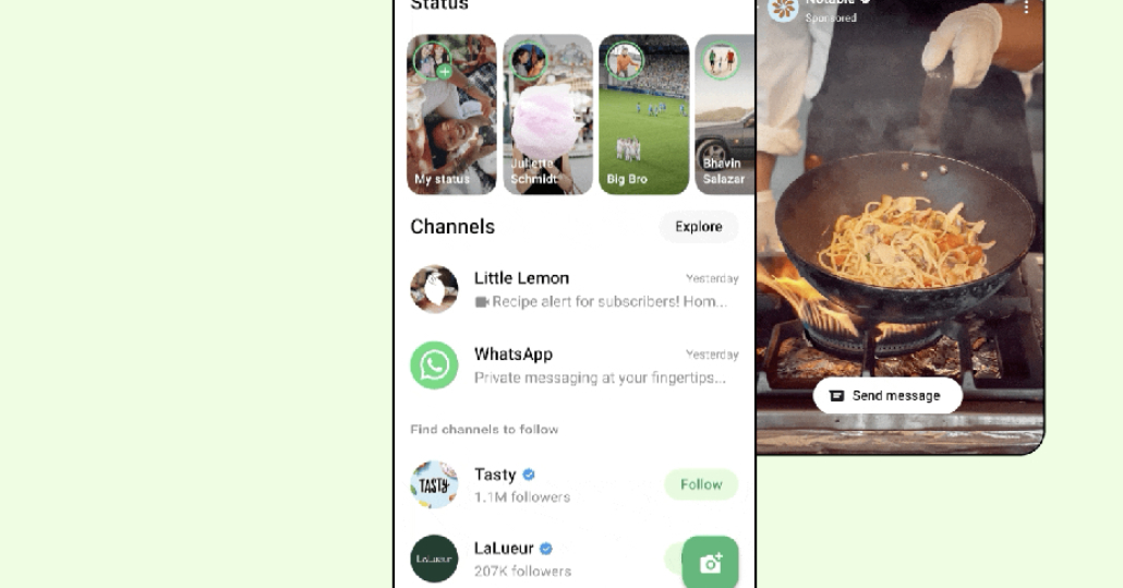 Meta、WhatsAppに初の広告表示へ