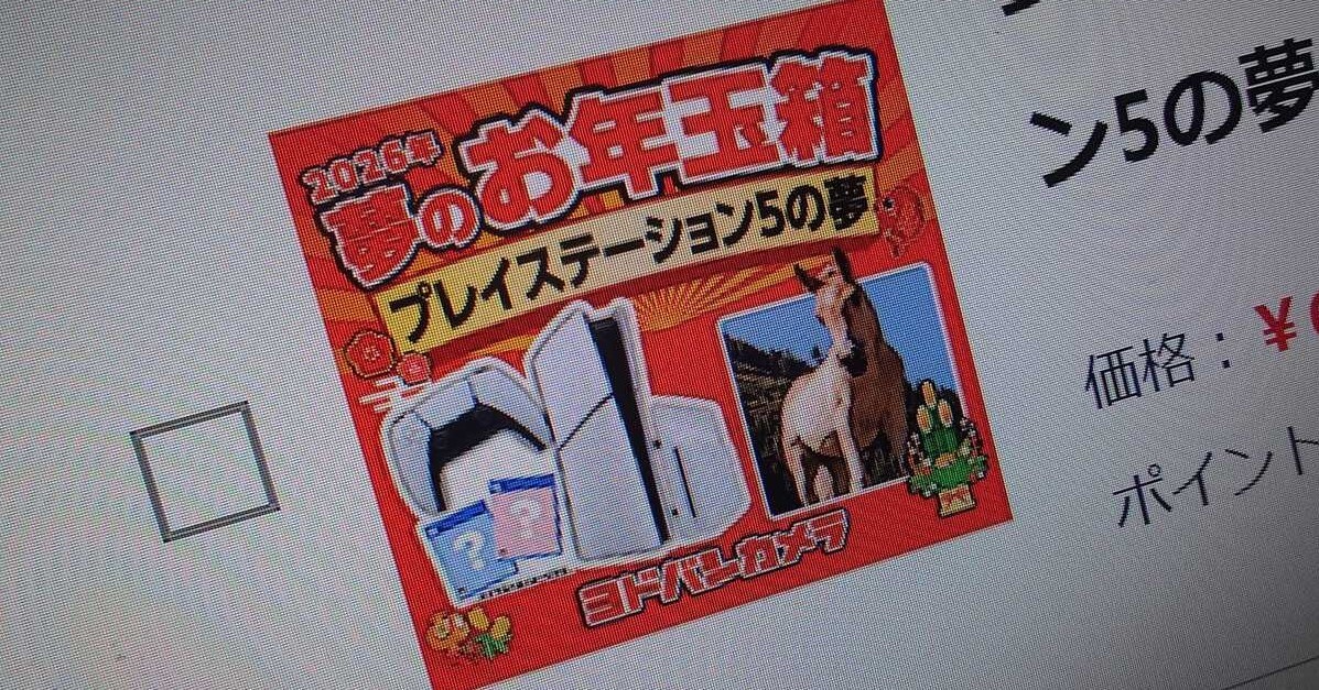 ヨドバシカメラ、福袋の抽選販売スタート 「PS5の夢」（6万円）など64