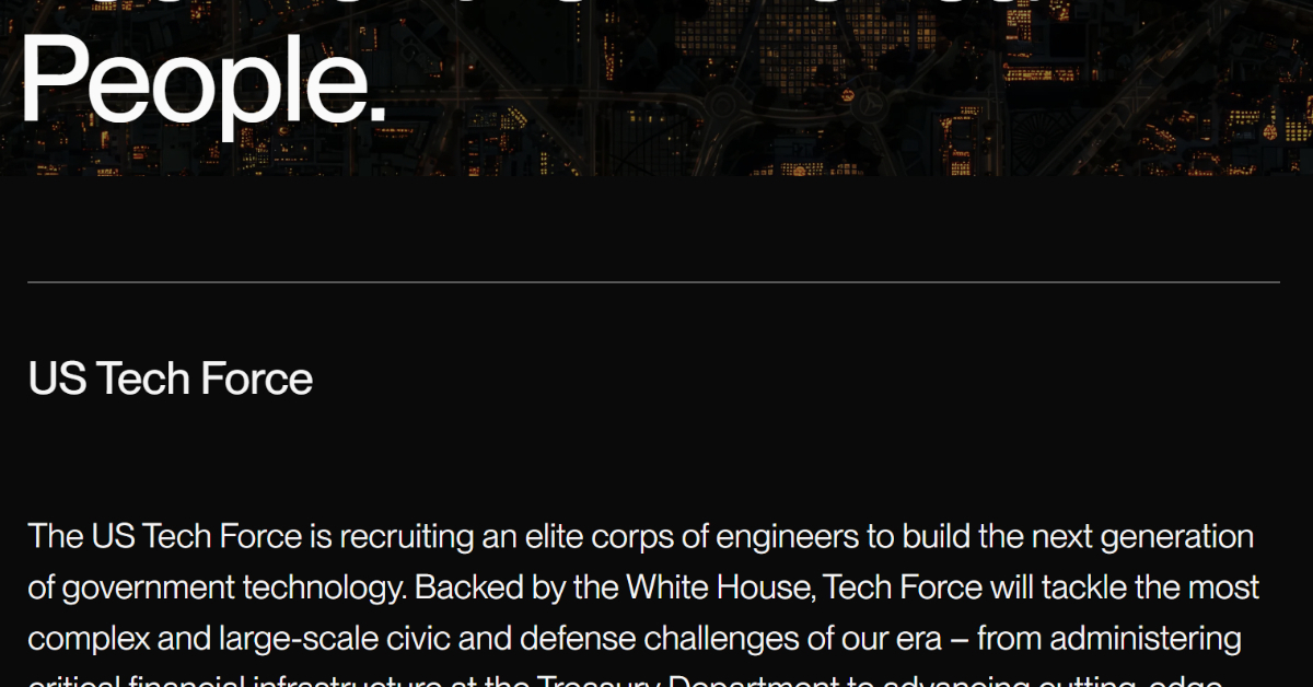 トランプ政権、連邦機関のIT人材獲得目指し「Tech Force」を創設 Google、Apple、OpenAIなどが協力