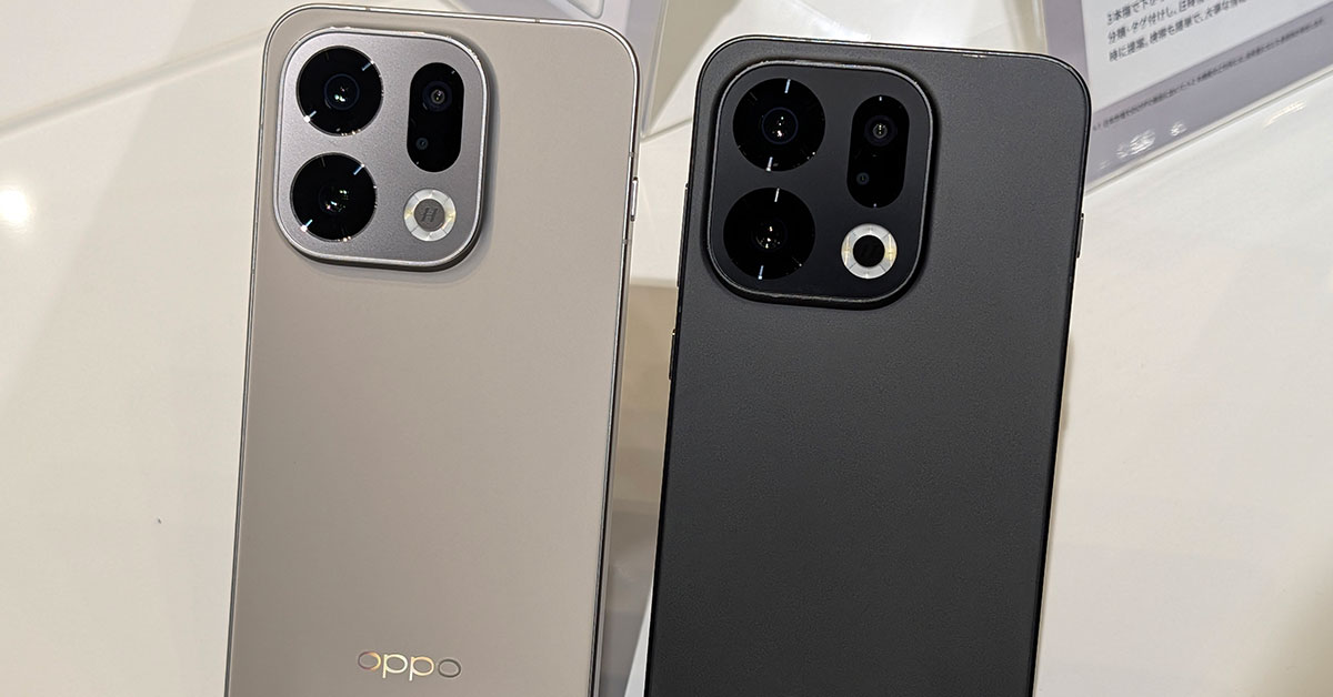 OPPO 「Find X9」日本上陸 ハッセルブラッドカメラ搭載、バッテリーは7000mAh超え 14万9800円