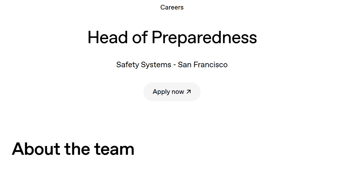 OpenAI、最先端AIのリスクに備える新責任者を募集　年俸約8000万円も「ストレスフルな仕事」とCEO