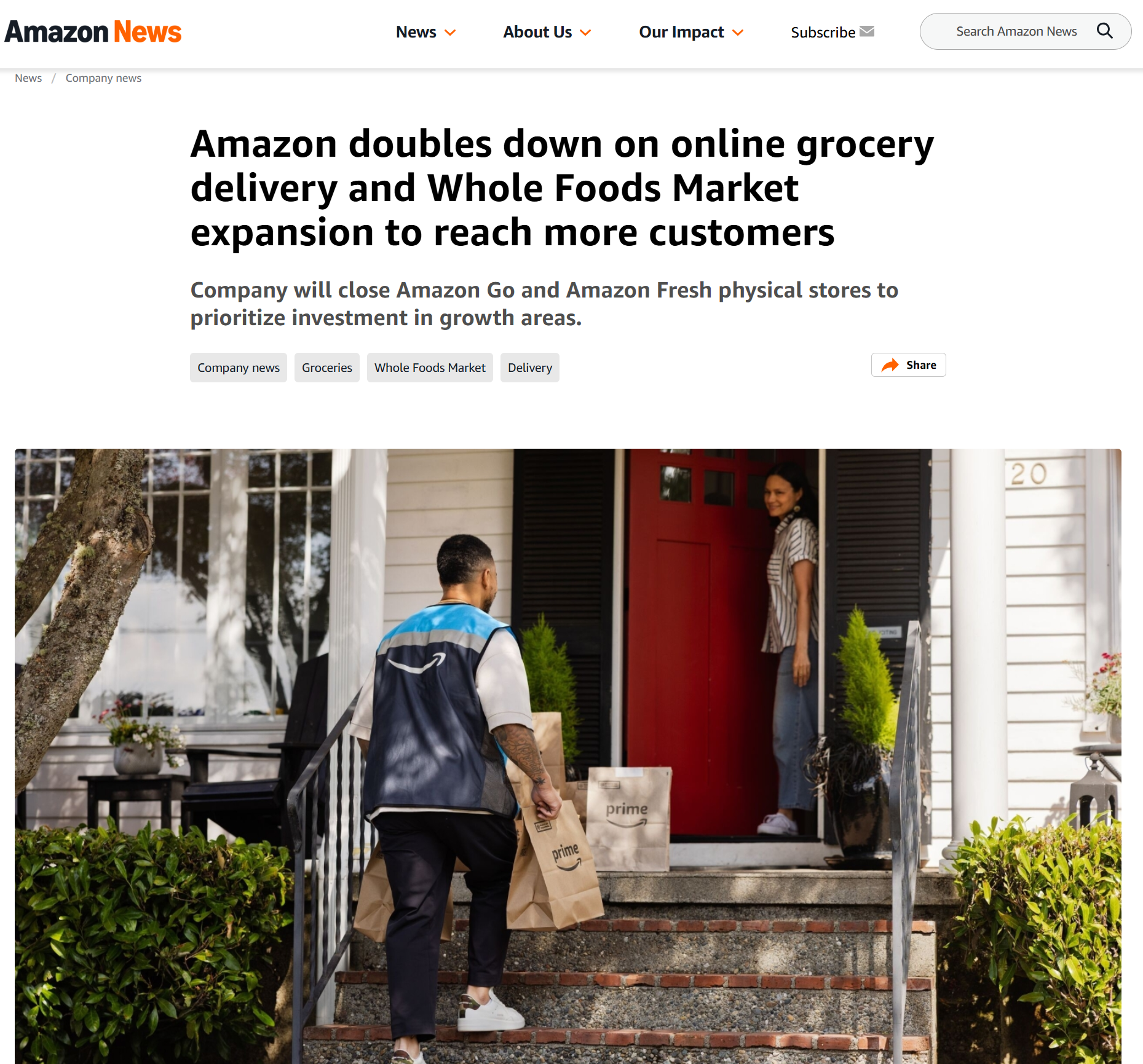 レジなしスーパー「Amazon Go」全店閉鎖へ　収益モデル確立できず