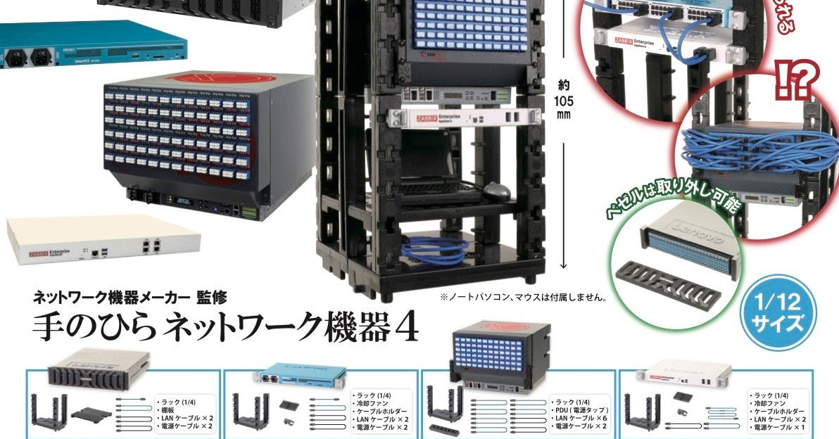 カプセルトイ「手のひらネットワーク機器」第4弾が6月発売　レノボなど監修