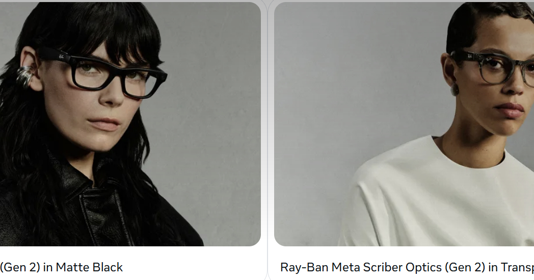 Meta、初の度付きレンズ対応AIメガネを発表