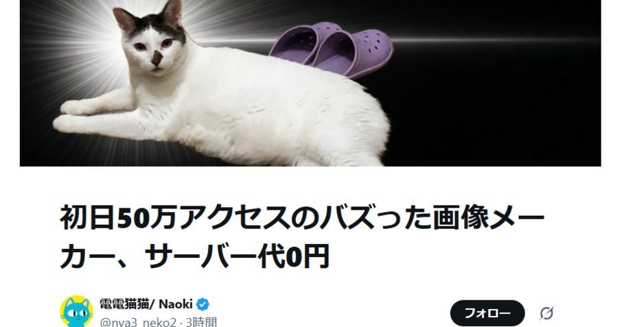Viral Cat Image Maker Hits 500K Visits, Zero Server Cost