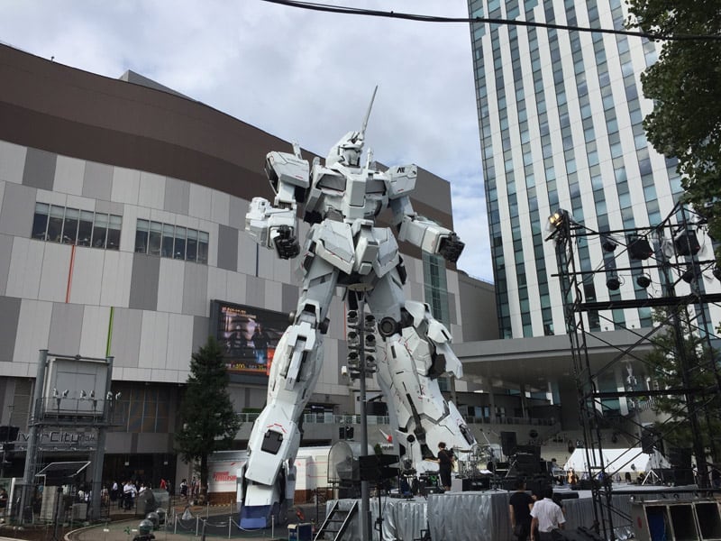 実物大ユニコーンガンダム立像、展示終了へ　17年の公開から9年弱