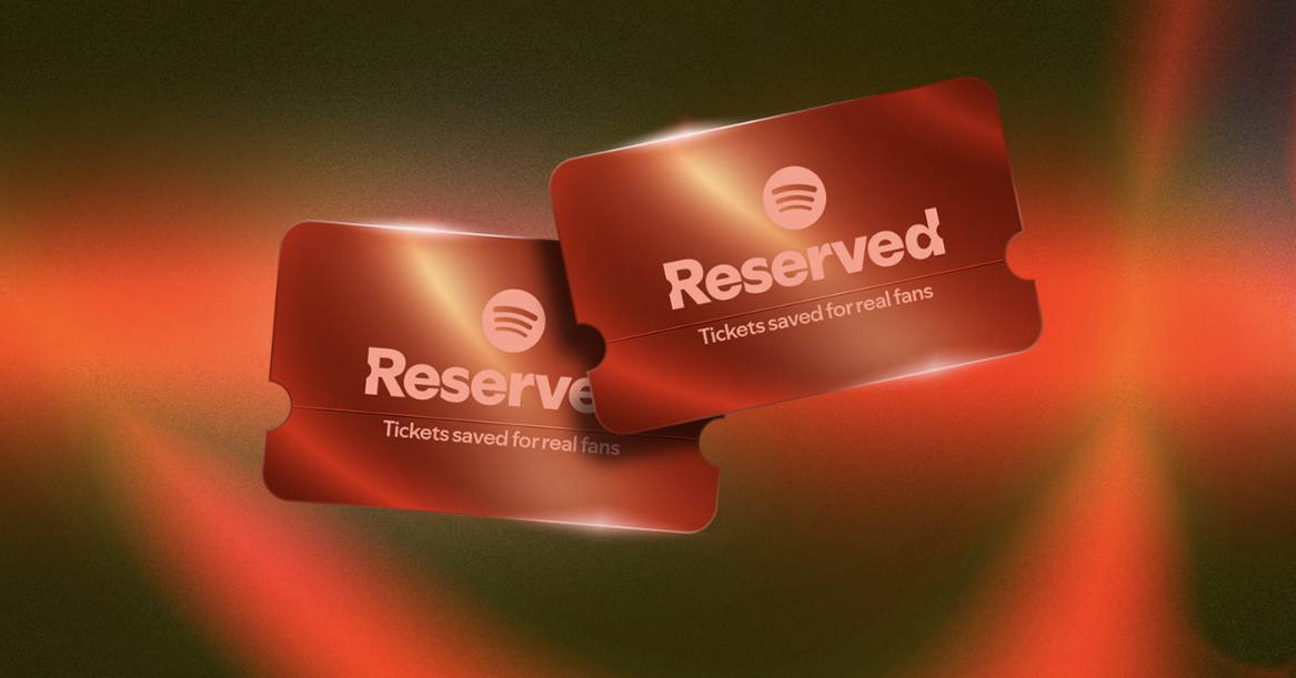 Spotify、サブスク会員向けにライブチケットを事前確保できる「Reserved」機能追加