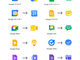 Google�AWorkspace�A�v���̃A�C�R�����V�@Gmail�A�J�����_�[�Ȃǈ�ĂɃf�U�C���ύX